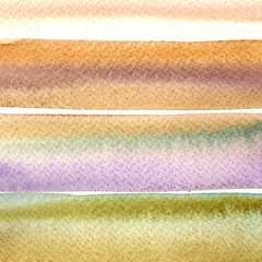 Set of watercolor abstract painted backgrounds