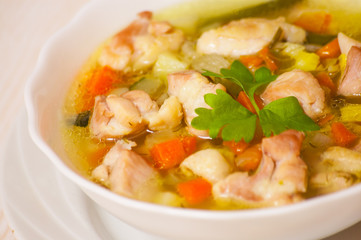 chicken soup with vegetables