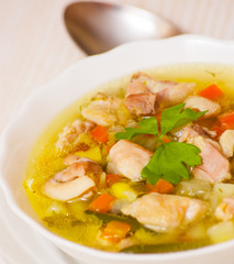 chicken soup with vegetables