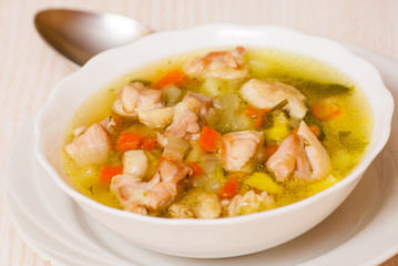 chicken soup with vegetables
