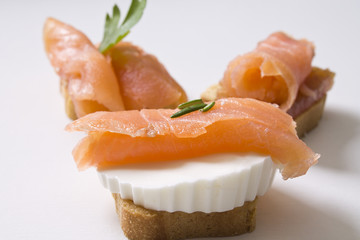 delicious salmon canapes