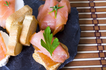 delicious salmon canapes