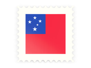 Postage stamp icon of samoa