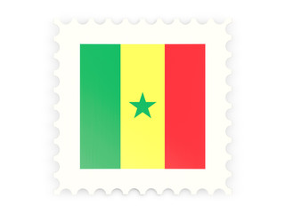 Postage stamp icon of senegal