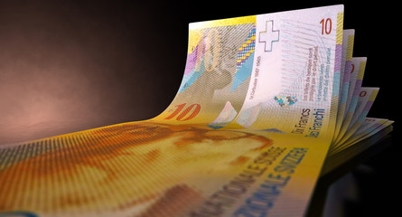 Franc Bank Notes Spread