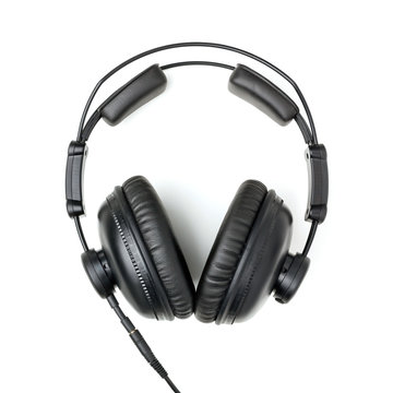 Professional studio Headphones Isolated on a White Background
