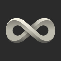 Infinity symbol. Conceptual icon. Logo template
