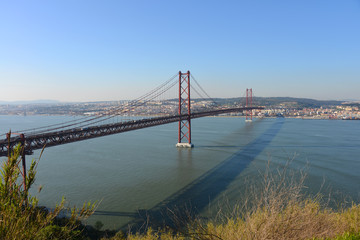 Ponte 25. de Abril, Tejobrücke, Lissabon, Portugal, Almada