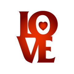 LOVE Happy Valentines day card