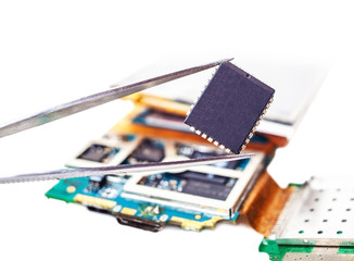 tweezers with detail close-up