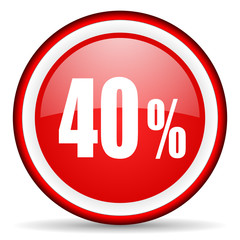40 percent web icon