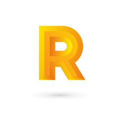 Letter R logo icon design template elements