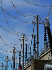 A power station in the snowy mountains in Australia