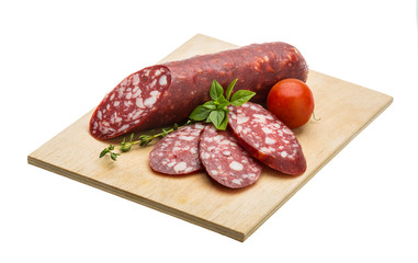 Salami sausages