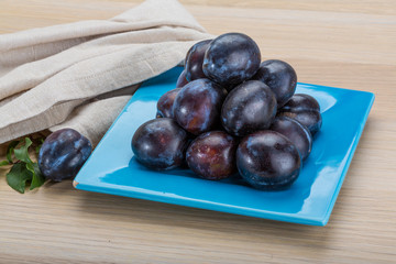 Ripe fresh plum