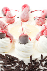 ice-cream cake isolated on white background