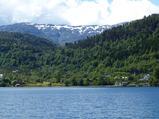 Fototapeta na wymiar Lac Norvège