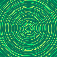 Abstract Colorful Swirly Circle Illustration