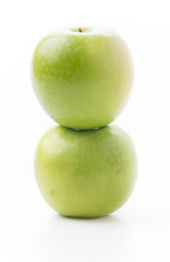 Green apple, isolated on white background