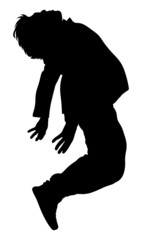 Falling Man Silhouette