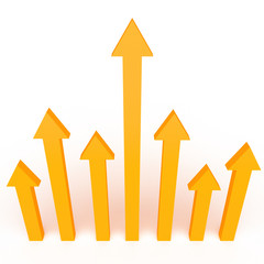 3d arrows infographics design