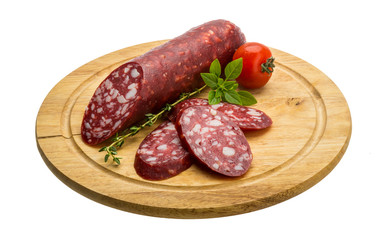 Salami sausages