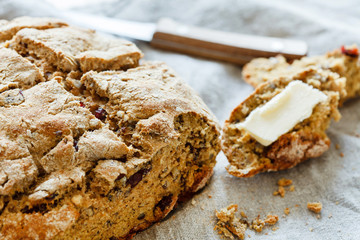 homemade wholegrain bread