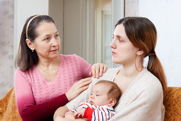  Female problems. Mature woman tries reconcile with  daughter