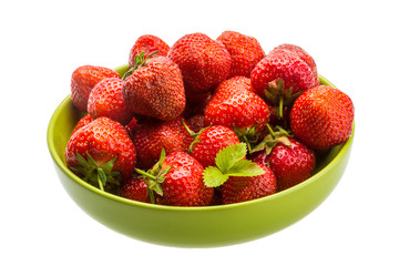 Strawberry in the bowl