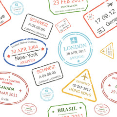 Seamless background pattern of a close packed assortment