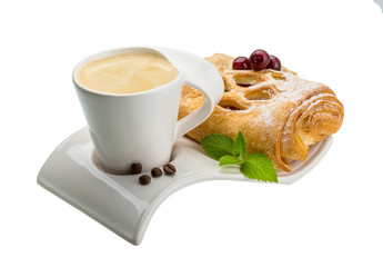 Coffee with pastry