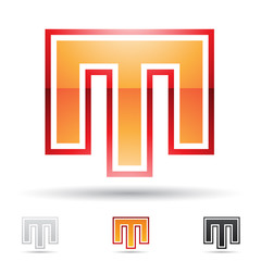Abstract icon for letter M