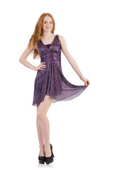 Naklejka premium Woman in fashion clothing concept