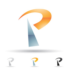 Abstract icon for letter P