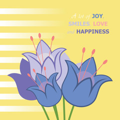 Greeting card. Vector illustration.