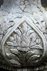 thai white stucco grunge