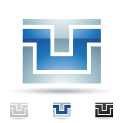 Abstract icon for letter U