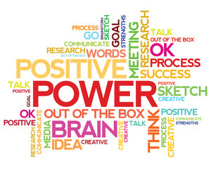 Fototapeta premium Power words cloud concept