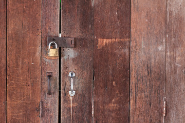 Fototapeta premium Old red wooden door