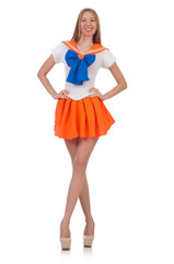 Young woman in fashion concept