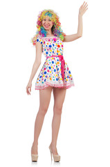 Woman in fashion clothing concept