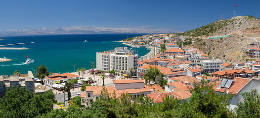 Panoramic view of Cesme, Turkey