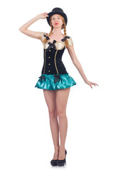 Woman in fashion clothing concept