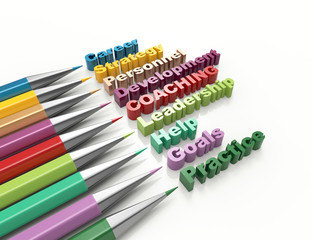 Coaching 3d word concept