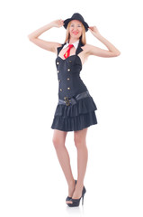 Young woman in fashion concept