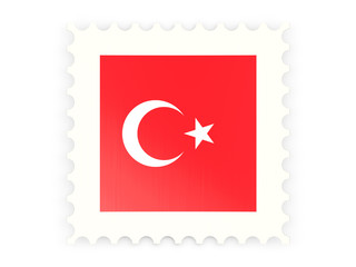 Postage stamp icon of turkey