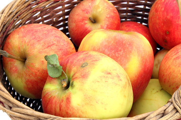 Red and yellow apples