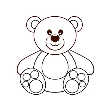 Bear. Vector illustration.