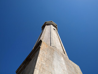 Fototapeta na wymiar Old Lighthouse on Alcatraz Island