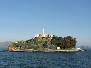 Fototapeta na wymiar Alcatraz Island on a nice Day
